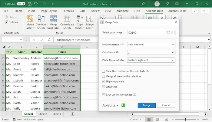 Ablebits Ultimate Suite for Excel Business Free Download