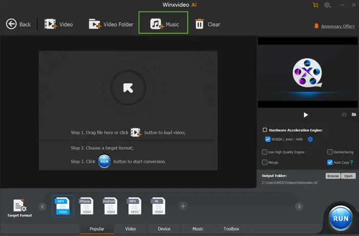 Winxvideo AI: Upscale, Stabilize & Edit Videos with AI free for pc