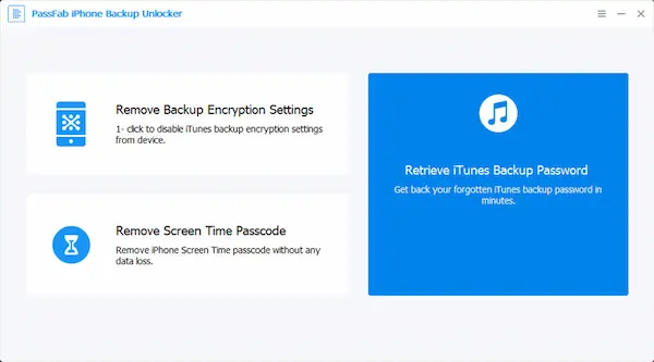 PassFab iPhone Backup Unlocker Latest Version