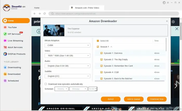 StreamFab 6.2.0.1 Multilingual + Portable free for pc