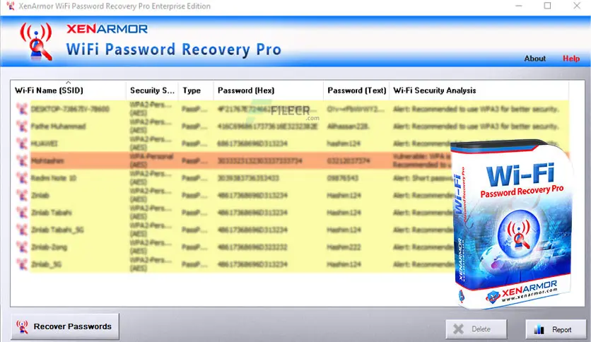 WiFi Password Recovery Pro Basic Free Download 