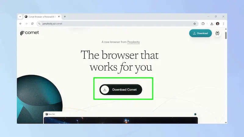 Comet Browser 140.0 Free Download