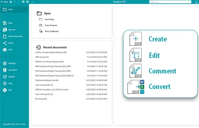 Readiris PDF latest version free download